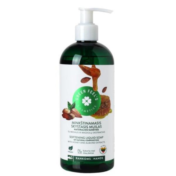 Sapun lichid cu miere si extract de migdale green feel's 400ml