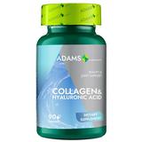 Colagen si Acid Hialuronic Adams Supplements, 90 capsule