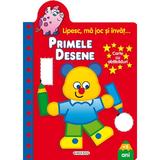 Lipesc, ma joc si invat... Primele desene - Carte cu abtibilduri, editura Girasol