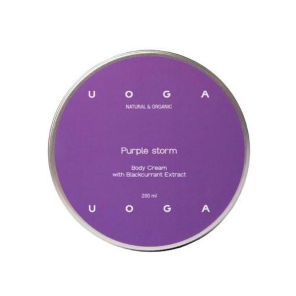Crema naturala vegana pentru corp cu seminte de coacaze negre, Purple storm, Uoga Uoga, 200 ml 200