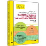 Admiterea in magistratura si in avocatura 2022. Vol.3 - Mihai Adrian Hotca, Cristian Balan, Teodor Manea, Laura Maria Stanila, Giulia Sologon, editura Universul Juridic