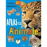 Atlas cu animale. 80 abtibilduri, editura Flamingo