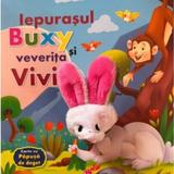 Iepurasul Buxy si veverita vivi - Carte cu Papusa de Deget