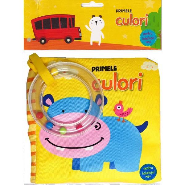 Primele culori pentru bebelusul meu - carte din material textil si jucarie