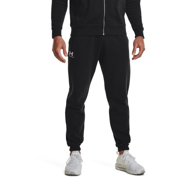 Pantaloni barbati under armour essential fleece 1373882-001, s, negru