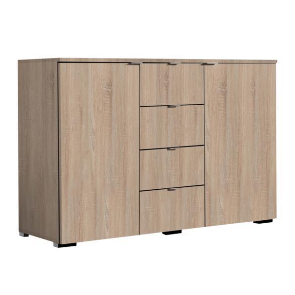 Comoda pal stejar sonoma miranda 105x79x35 cm