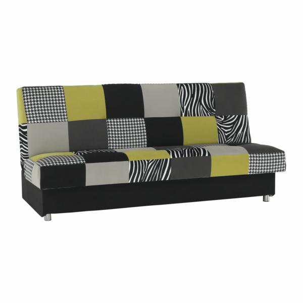 Coltar textil verde galbui gri negru alabama 195x90x90 cm