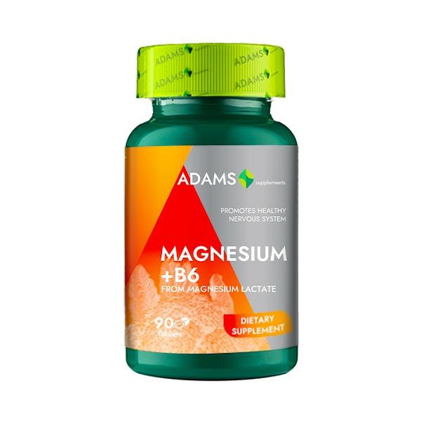Magnesium + B6 Adams Supplements, 90 tablete