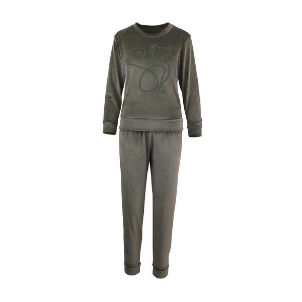 Pijama dama, univers fashion, catifea, verde, s