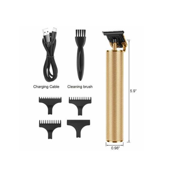 Aparat de tuns Reincarcabil USB Conturare, Trimmer Modele Par Hair Styling Profesional, Gold image0