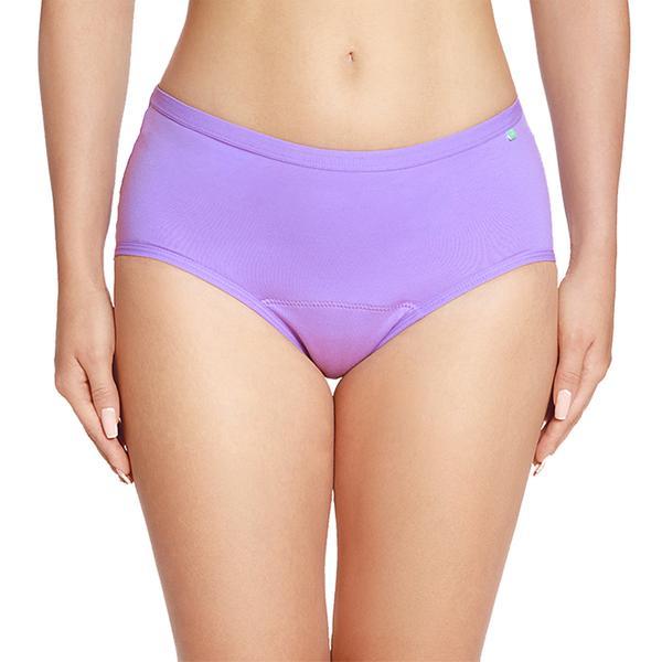 Chiloti menstruali reutilizabili din bumbac organic femieko, model ida, absorbtie ridicata, culoare mov, marimea l