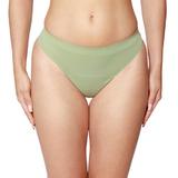 Chiloti menstruali reutilizabili Femieko, model tanga, absorbtie scazuta, culoare verde, marimea XL