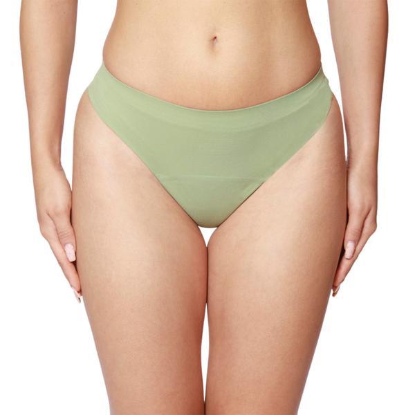 Chiloti menstruali reutilizabili femieko, model tanga, absorbtie scazuta, culoare verde, marimea l