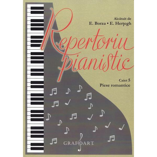 Repertoriu pianistic caietul 5 piese romantice