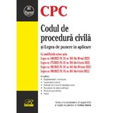 Codul de procedura civila si Legea de punere in aplicare Ed.6 Act. 28 august 2022, editura Rosetti