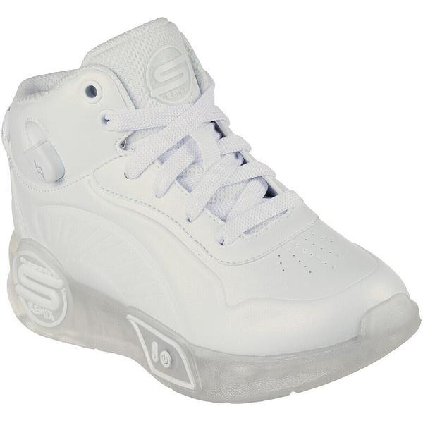 Ghete copii Skechers S-Lights Remix 310100LWHT, 27.5, Alb