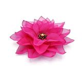 Agrafa par floare roz handmade, So Pink, Zia Fashion