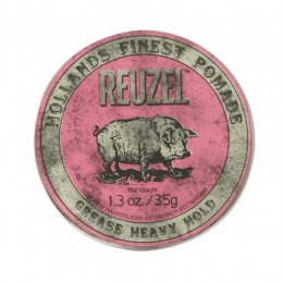Pomada Fixare Puternica si Aspect Natural - Reuzel Grease Heavy Hold Pink Pomade 35 gr