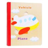Carte 6 puzzle din lemn - Vehicule, 7Toys