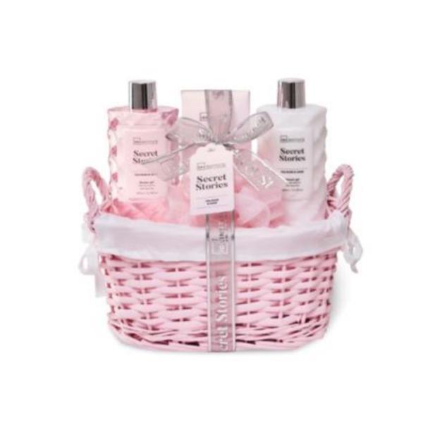 Set cadou idc institute secret stories(gel de dus 300ml,lotiune de corp 300ml,sare de baie 150g,burete)