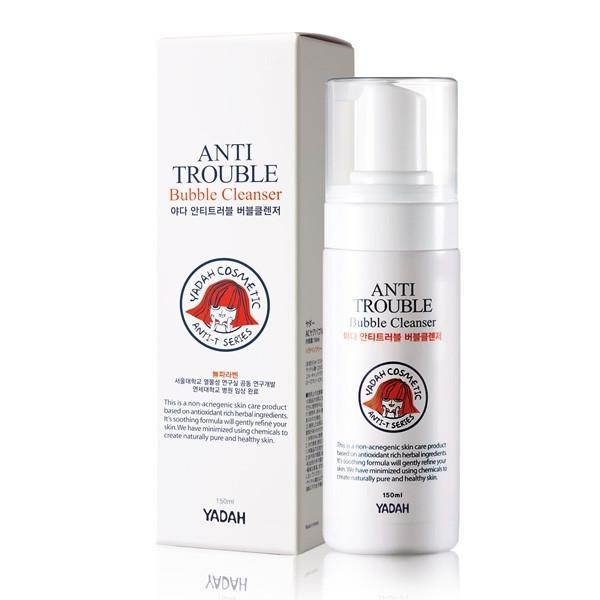 Spuma de curatare pentru tenul acneic, sensibil, anti trouble, yadah, 150 ml