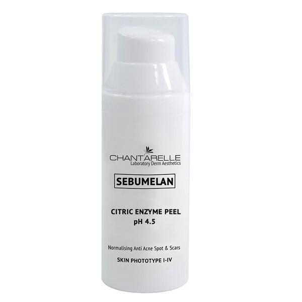Exoliant Chantarelle Sebumelan Holistic Citric Enzyme Peel pH 4.5 Anti Acne Spot & Scars CD042050, 50ml 4.5