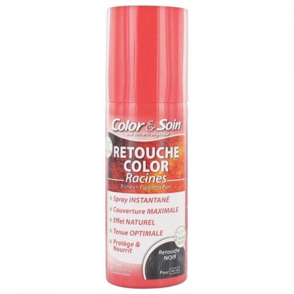 Spray pentru retușarea culorii rădăcinilor negru, color   soin, 75ml