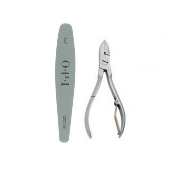 Set Accesori Pila pentru unghii Opi Flex File 220/280, Nippes Cleste inox unghii 27R image0