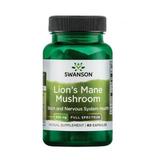 Supliment alimentar Full Spectrum Lion's Mane Mushroom 500 mg  - Swanson, 60 capsule