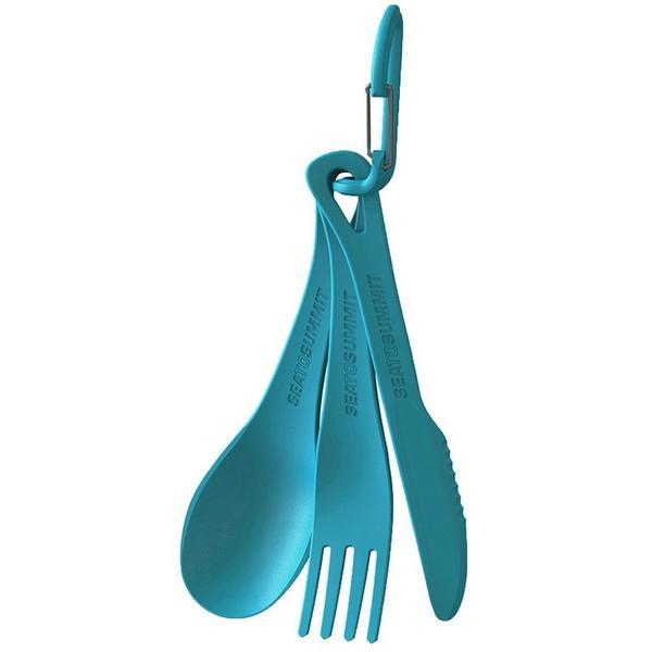 Set tacamuri camping - set 3 bucati sea to summit, bpa free, pacific blue