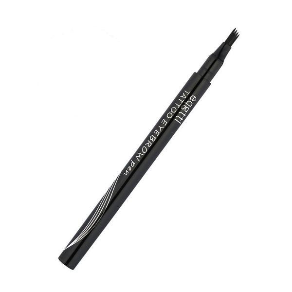 Creion pentru sprancene, Professional, Rezistent la apa, 3D Microblading, Tatoo 4 ml, 03 Black Apa imagine noua