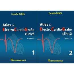 Atlas de electrocardiografie clinica vol.1+2 ed.5 - Corneliu Dudea, editura Medicala