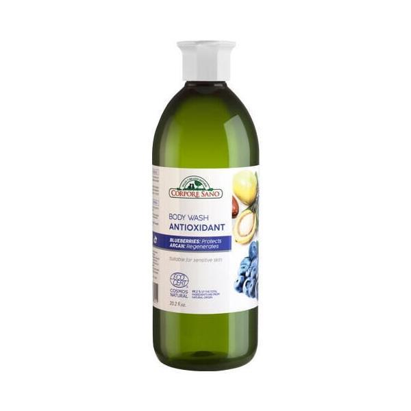 Gel de dus antioxidant cu afine si argan, corpore sano, 600 ml