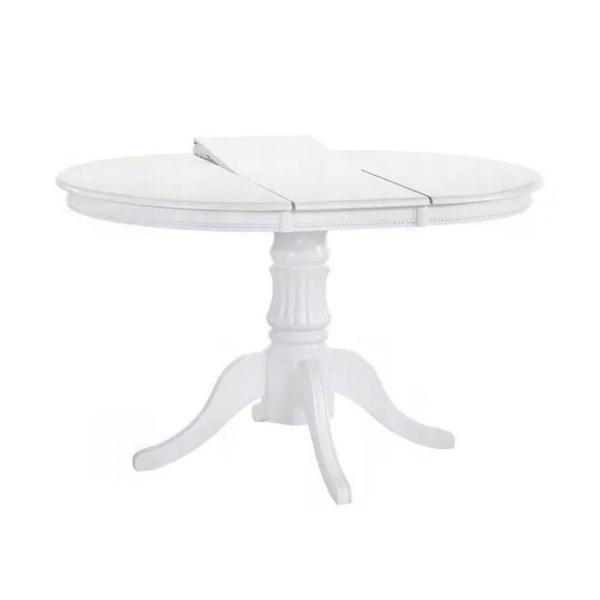 Masa extensibila hm william, 90/124x90x75 cm, alba