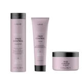 Set cadou Lakme Frizz Control Pentru Par Rebel, Sampon, Frizz Control, Lakme , 300 ml, Masca Crema pentru definirea buclelor, Lakme Teknia Frizz Control, 150ml, Masca anti-frizz, Lakme Teknia Frizz Control, 250ml