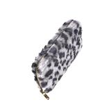 Portofel dama, blana sintetica, gri cu model leopard, Univers Fashion