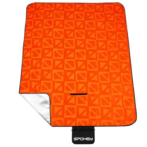 Patura picnic impermeabila 150x180 cm spokey picnic apricot, captusita cu aluminiu