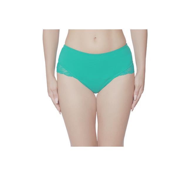 Chiloti menstruali reutilizabili Femieko, model Smilla, absorbtie ridicata, stil french cut, culoarea verde, marimea XL absorbtie