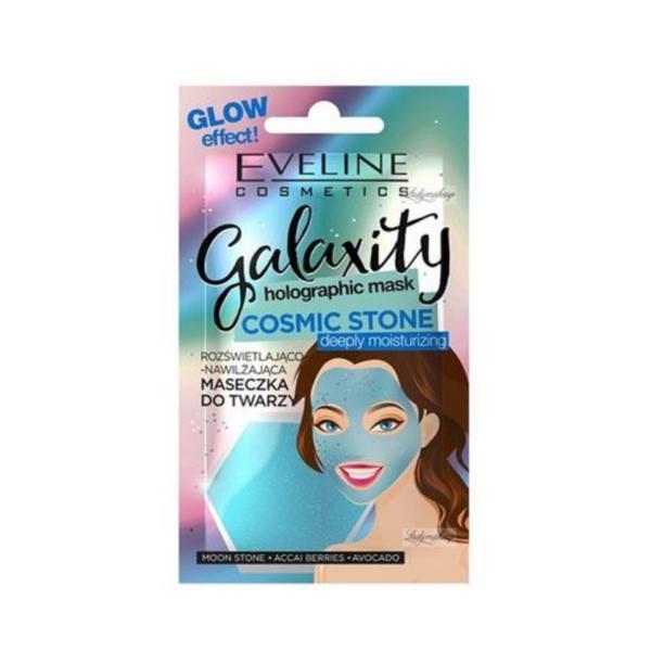 Masca de fata hidratanta, Eveline Cosmetics, Galaxity holographic, Cosmic Stone, deeply moisturizing, 10 ml Cosmetics imagine noua