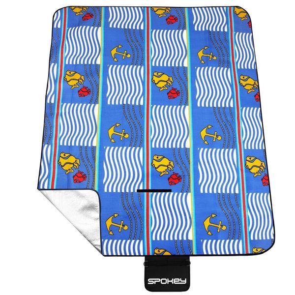 Patura picnic impermeabila 150x180 cm spokey picnic amber, captusita cu aluminiu