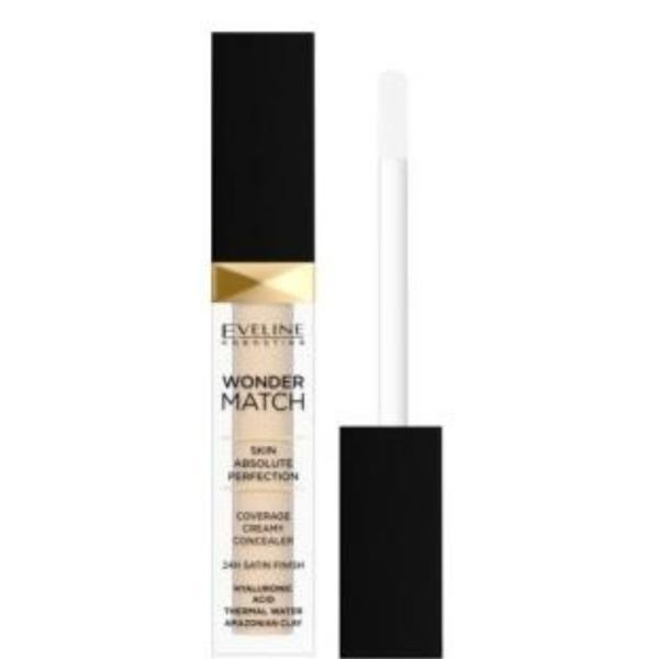 Corector lichid, eveline cosmetics, wonder match, 01 light, 7ml