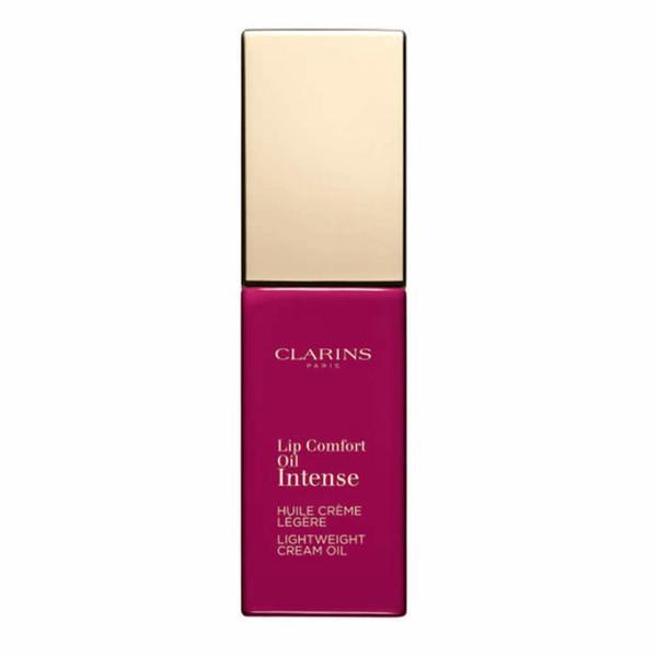 Ruj lichid 02 intense plum, lip comfort oil intense lightweight cream oil colour shine, clarins, 7ml