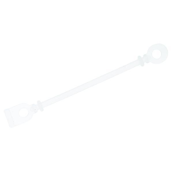 Set elastice Albe transparente intarite pentru bigudiuri/permanent 85 mm Silicon, 50buc 50buc