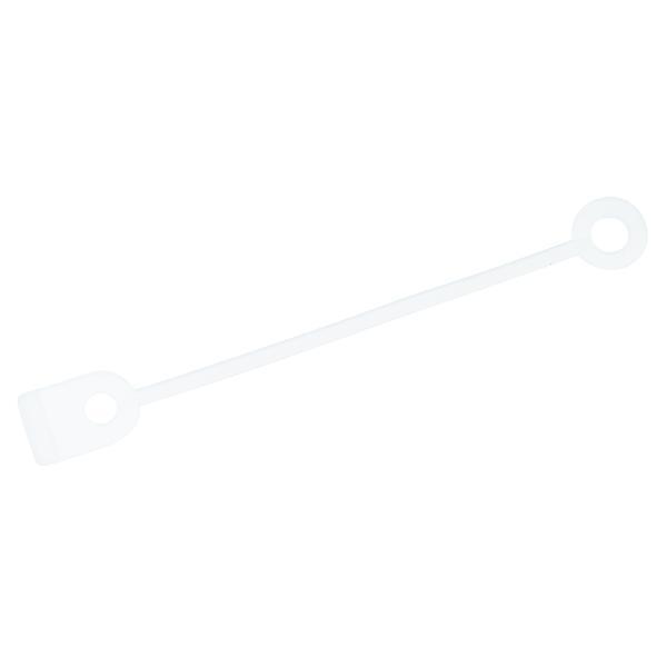Set elastice Albe transparente intarite pentru bigudiuri/permanent 85 mm LAT Silicon, 50buc 50buc