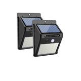 Set 2 Bucati Lampa Solara cu 30 Led-uri Senzor de Miscare Acumulator Li-Ion 1200 mAh Oprire Automata G Glixicom®