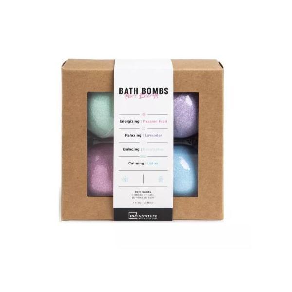 Set 4 bile de baie pure energy multicolor idc institute 4x70 g