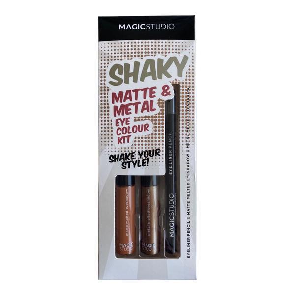Set creion si fard lichid de pleoape Matte & Metal Magic Studio Maro 60751N3, 8g 60751N3 imagine noua