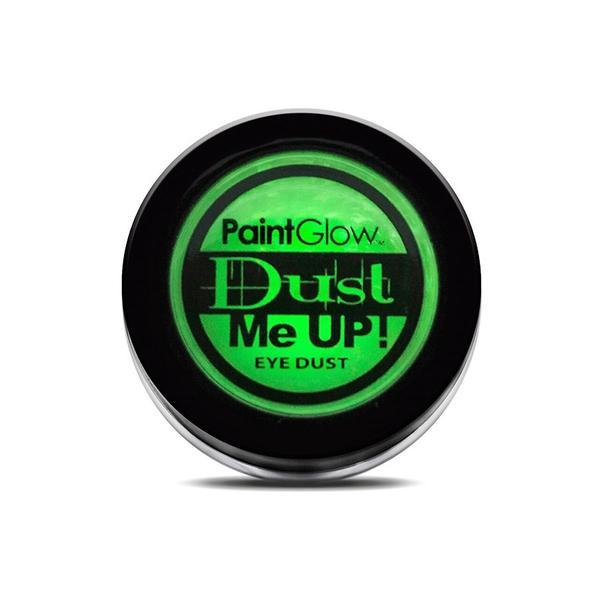 Fard de pleoape pulbere Paint Glow, reactiv UV, verde, 3.5g