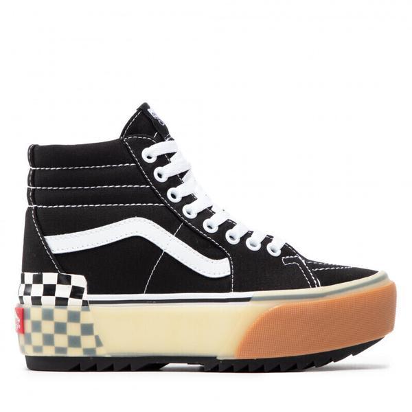 Tenisi femei vans cu platforma sk8-hi stacked vn0a4btw95y1, 36.5, negru
