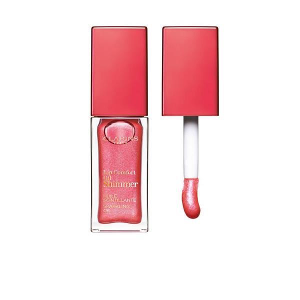 Ulei gloss de buze 04 Pink Lady, Lip Comfort Oil Shimmer Sparkling Oil Colour & Shine, Clarins, 7ml Clarins imagine noua 2022